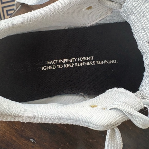 Nike React Infinity Gray and Blue Running Sneakers - Picture 4 of 6